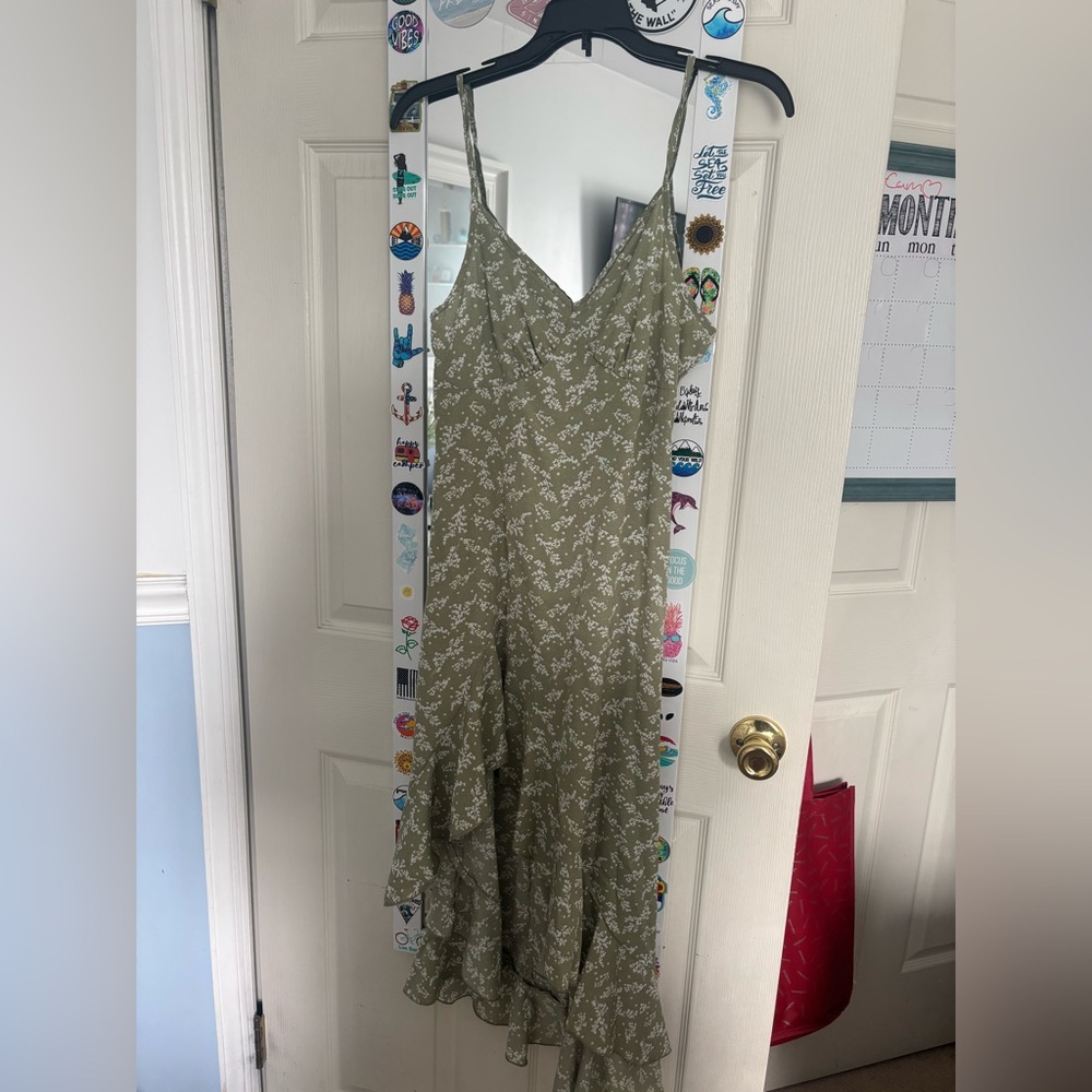 SHEIN Green Sleeveless Maxi Dress for Weddings